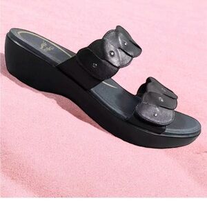 Dansko Black Leather Sandals